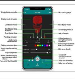 Heart Shape 3D Illusion Smart App Control Night Light Bluetooth, Music, 7&16M Color Mobile App, Made in UK - thumbnail 4