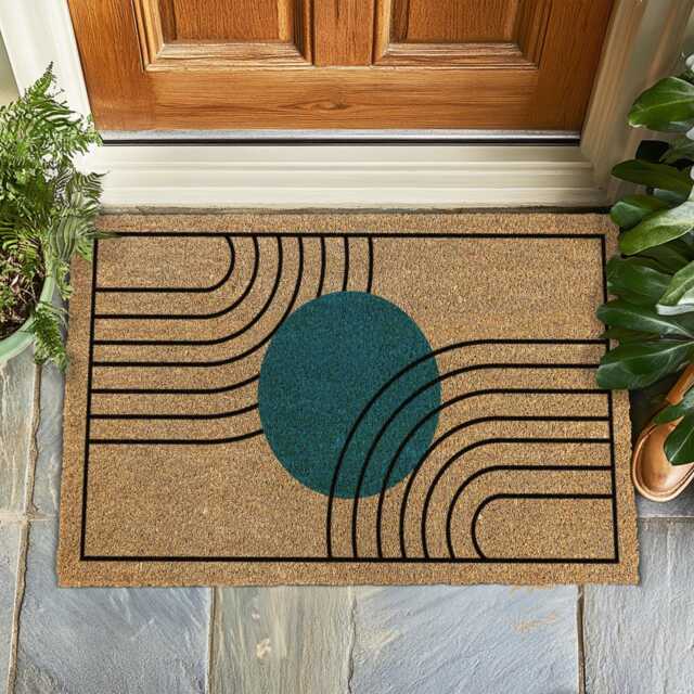 Elegant Welcome Mat, Modern Home Decor, Stylish Entryway Rug, Housewarming Gift, Outdoor Door Gift For Her, Aesthetic Rug - image 1