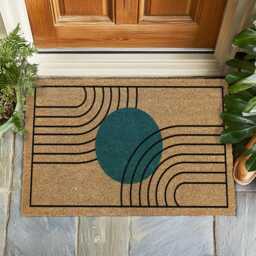 Elegant Welcome Mat, Modern Home Decor, Stylish Entryway Rug, Housewarming Gift, Outdoor Door Gift For Her, Aesthetic Rug - thumbnail 1