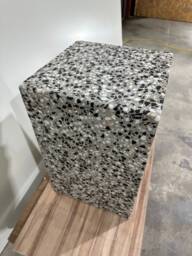 Handmade Concrete Terrazzo Side Table/stool - Modern Designer Furniture - thumbnail 1