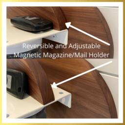 Mid Century Modern Entryway Organizer Wall Key Holder, Mail Stand, Candy Jars - thumbnail 2