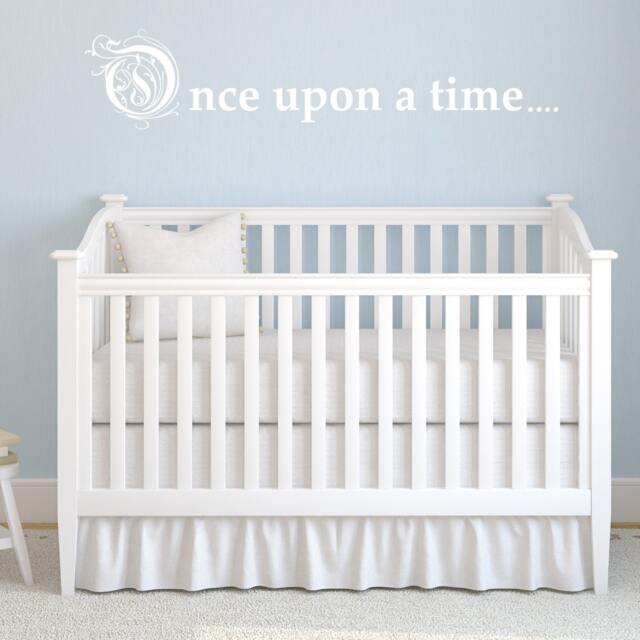 Wall Sticker Once Upon A Time-Decal-Wall Sticker-Fairy Story-Story-Nursery-Baby's Room-Child's Room-Home Decor-Nutmeg - image 1