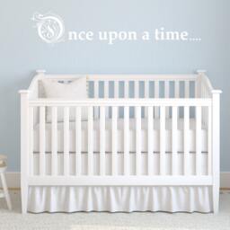 Wall Sticker Once Upon A Time-Decal-Wall Sticker-Fairy Story-Story-Nursery-Baby's Room-Child's Room-Home Decor-Nutmeg - thumbnail 1