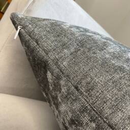 Rothko John Lewis & Partners Fabric, Steel Grey Cushion Cover For Sofa, Chenille Furnishing Fabric , Double Sided Pillow - thumbnail 3