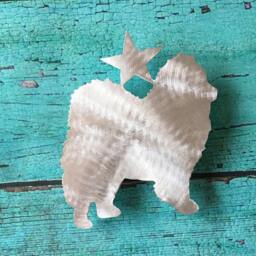 Chow Chow, Dog Christmas Tree Topper, Holiday Decoration, Wall Hanging Or Yard Stake, Metal Art, Lover Gift, Star, Pet Memorial