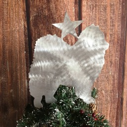 Chow Chow, Dog Christmas Tree Topper, Holiday Decoration, Wall Hanging Or Yard Stake, Metal Art, Lover Gift, Star, Pet Memorial - thumbnail 2
