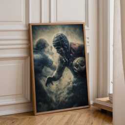 Rugby Wall Art Print - Modern Sports Illustration Poster Union Artwork Bold Graphic D??cor Gift For Fan - thumbnail 1