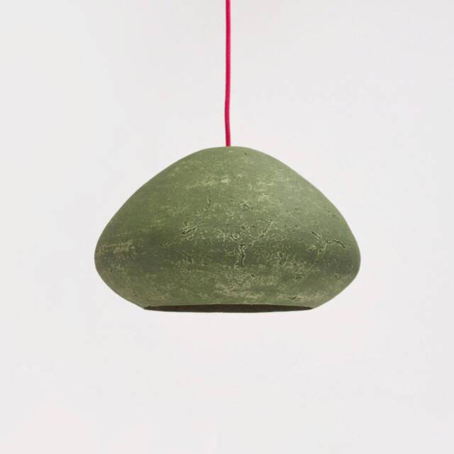 Industrial Pendant Lighting Made From Paper Mache, Ecologic Light Fixture For Loft, Modern Cafe - Morphe I - image 1