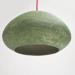 Industrial Pendant Lighting Made From Paper Mache, Ecologic Light Fixture For Loft, Modern Cafe - Morphe I - thumbnail 3