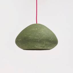 Industrial Pendant Lighting Made From Paper Mache, Ecologic Light Fixture For Loft, Modern Cafe - Morphe I - thumbnail 1