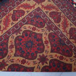 5x7 Ft Fine Tribal Area Rug - Orange Afghan Hand Knotted Wool For Living Room Home Decor Bedroom Rug, Oriental Turkmen - thumbnail 4