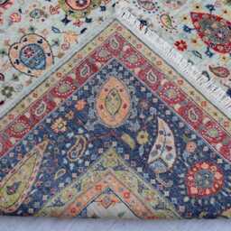 7x10 Ft Super Sultani Kazak Afghan Rug - Brand New Luxury Rug, Pictorial Medallion Geometric Area For Living Room - thumbnail 4