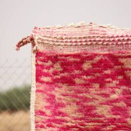 Handmade Wool Moroccan Rug Abstract Multicolored Boujad Azilal Carpet - thumbnail 2