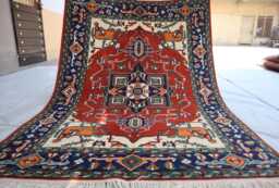 4x6 Ft Red Kazak Afghan Rug, Luxury New Area Rug, Medallion Hand Knotted Geometric Carpet, Rug For Living Room Carpet