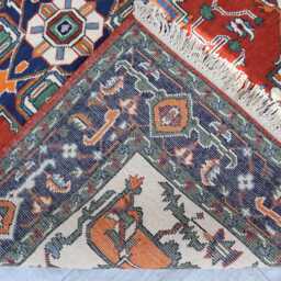 4x6 Ft Red Kazak Afghan Rug, Luxury New Area Rug, Medallion Hand Knotted Geometric Carpet, Rug For Living Room Carpet - thumbnail 4
