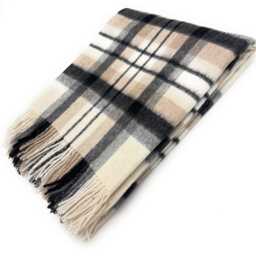 Macduff Natural 100% Lambswool Blanket - Large, Soft & Luxurious Scottish Throw 145??194 cm - thumbnail 2