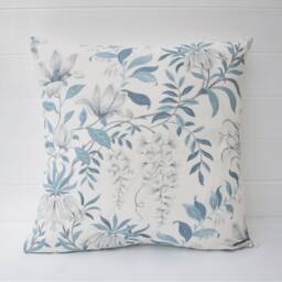 Laura Ashley Parterre Seaspray Blue Cushion Handmade With The Original Cotton/Linen Fabric, Size 16 - thumbnail 3