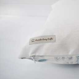 Laura Ashley Parterre Seaspray Blue Cushion Handmade With The Original Cotton/Linen Fabric, Size 16 - thumbnail 2