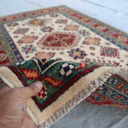 Afghan Area Rug 5'0x7'4 Feet Kazak Hand Knotted New Luxury Rug - Medallion Turkish Geometric For Livingroom - thumbnail 4