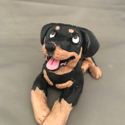 Rottweiler Dog Figurine - thumbnail 2