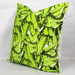 Green Leaves Throw Pillow Cover Cotton Cushion Cover - thumbnail 3