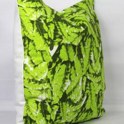 Green Leaves Throw Pillow Cover Cotton Cushion Cover - thumbnail 4