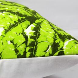 Green Leaves Throw Pillow Cover Cotton Cushion Cover - thumbnail 2
