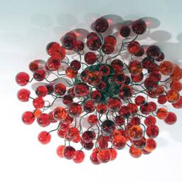 Flush Mount Ceiling Light With Red Wine Bubbles For Entryway, Bedroom, Living Room Or Toilet - thumbnail 2