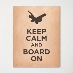 Keep Calm & Board On - Fine Art Print Choice Of Color Purchase 3 Receive 1 Free Custom Prints Available - thumbnail 2