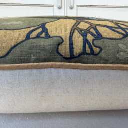 Mulberry Flying Ducks Sand Luxury Designer Decorative Cushion Pillow Cover - thumbnail 3
