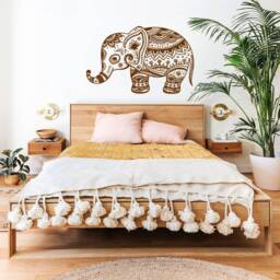 Elephant Wall Decal Vinyl Sticker Decals Patterns Art Indian Design Home Decor Removable Room Window - thumbnail 3
