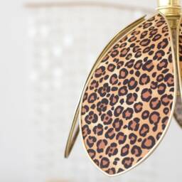 Simple Flower Pendant Light - Leopard & Gold - thumbnail 4