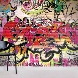 3D Graffiti Wall Mural, Urban Art Decor, Peel & Stick Wallpaper - thumbnail 2
