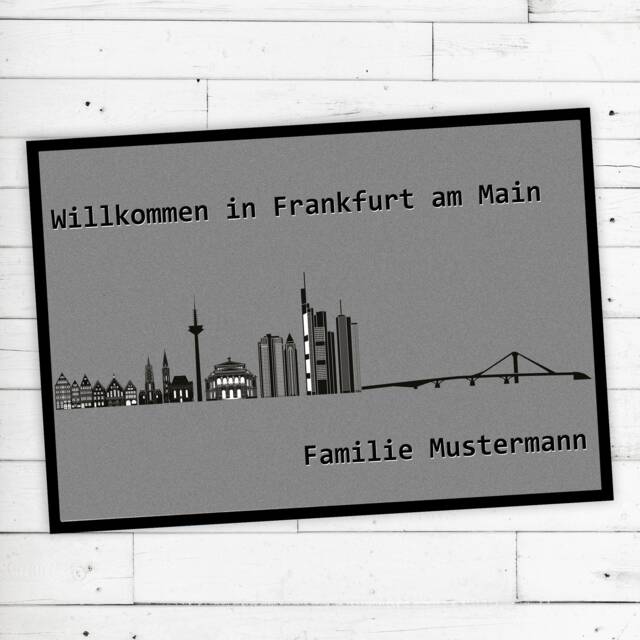 "Doormat ""Frankfurt"
