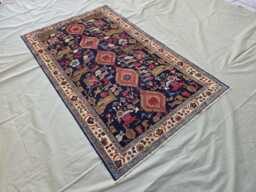 4??6 Ft Handmade Pictorial Afghan Rug - thumbnail 1