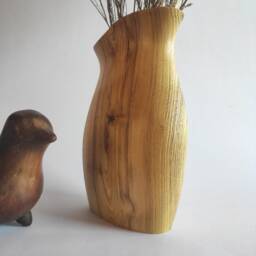 Robinia Wood Vase Modern Decorative Dried Flower Vase - thumbnail 3