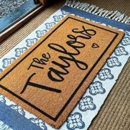 Welcome Doormat - Custom Home Decor Personalized Door Mat Wedding Gift Ideas Housewarming Gifts Closing - thumbnail 3
