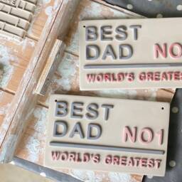 Dad Street Sign World's Ceramic Plaque - thumbnail 2