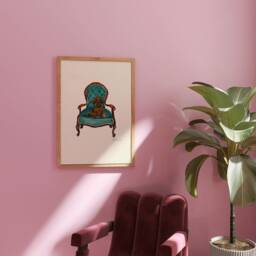 Dachshund - Dogs On Chairs Collection 5x7 Inches/A5 A4 A3 - thumbnail 3