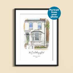House Portrait Custom Watercolour Illustration New Home, Housewarming Gift For New Home, Painting From Photo - thumbnail 3