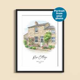 House Portrait Custom Watercolour Illustration New Home, Housewarming Gift For New Home, Painting From Photo - thumbnail 2