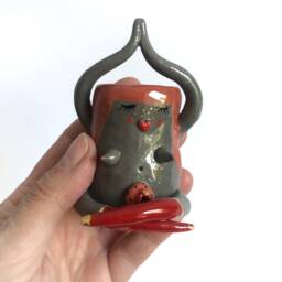 Ceramic Yoga Candlestick, Yoga Lover Gift, Lotus Flower Pose, Bedroom Decor, Ginger Hair Ayurveda, Spiritual Space, Meditation Room