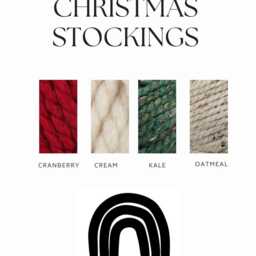Monogrammed Knit Christmas Stocking Personalized Scandinavian Decor - thumbnail 4