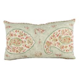Gp & J Baker - Coromandel Green Intricately Detailed Kashmir Paisley Designer Cushion Cover Luxury Throw Pillow Handmade Home Decor - thumbnail 3