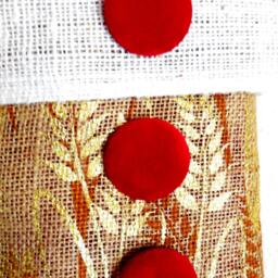 Christmas Stocking...christmas Decoration...printed Burlap Stocking...red Velvet..shabby Chic Stocking...unique Stocking - thumbnail 4