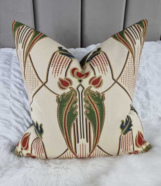 Mackintosh Art Deco Cushion Cover Alexandra Tapestry Pillow Sham Square Nouveau 1920S Scottish Style - image 1