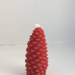 Scented Beeswax Pinecone Candle Set, Cranberry & Blue Spruce, - 3-1/2'' Tall - thumbnail 2