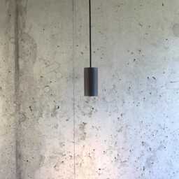 Handmade Concrete Cylinder Pendant Light/ Modern/ Black - thumbnail 3