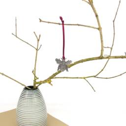 Bee Christmas Tree Decoration- Ornament - Keeper Gift Nature Lover Gardener Apiarist Bumble - thumbnail 2