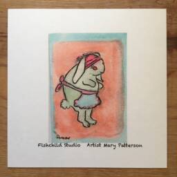 Rabbit Noir - Framed Small Print - thumbnail 3